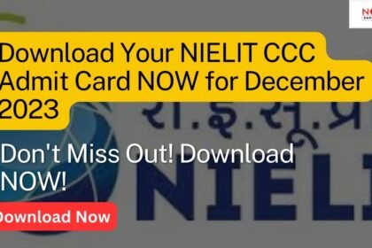 NIELIT CCC Admit Card for December 2023