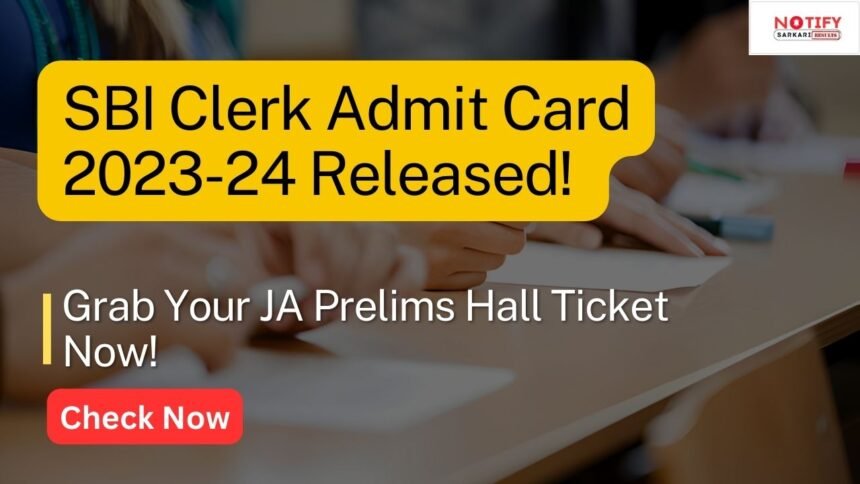 SBI Clerk Admit Card 2023