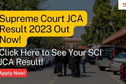 SCI JCA Result