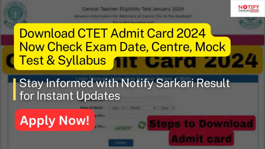 CTET Admit Card 2024 1