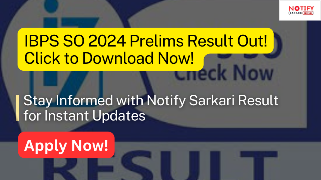 IBPS SO Result 2024 1