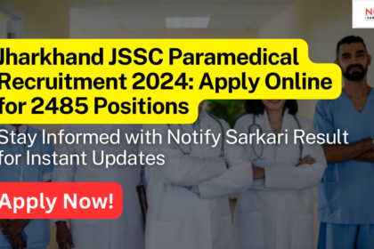 JSSC Paramedical Recruitment 2024