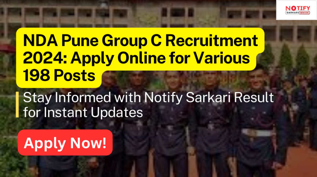 NDA Pune Group C Recruitment 2024