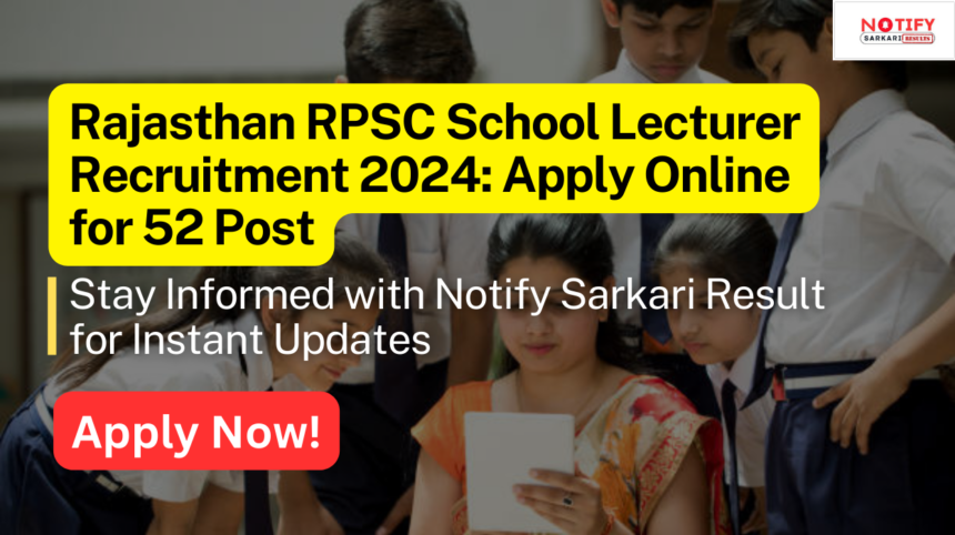 RPSC-School-Lecturer-Recruitment-2024