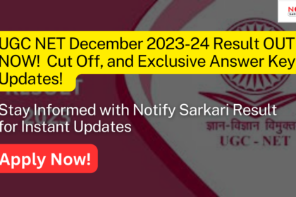 UGC NET Result 2023