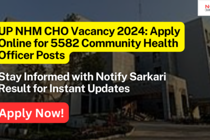 UP NHM CHO Vacancy 2024