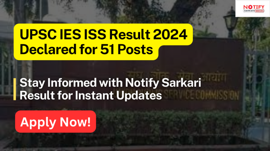 UPSC-IES-ISS-Result-2024