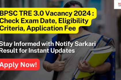 BPSC TRE 3.0 Vacancy 2024