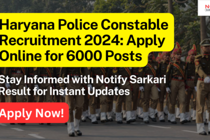 Haryana Police Constable Recruitment 2024