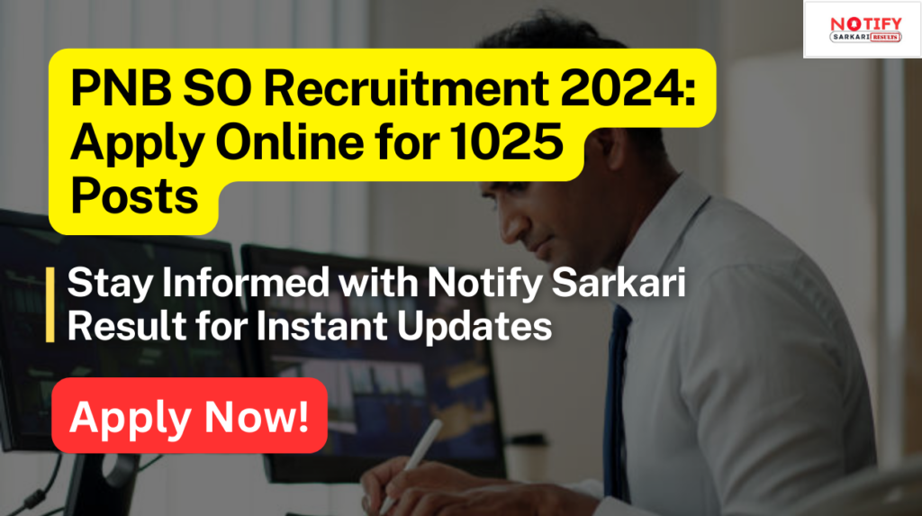 PNB SO Recruitment 2024