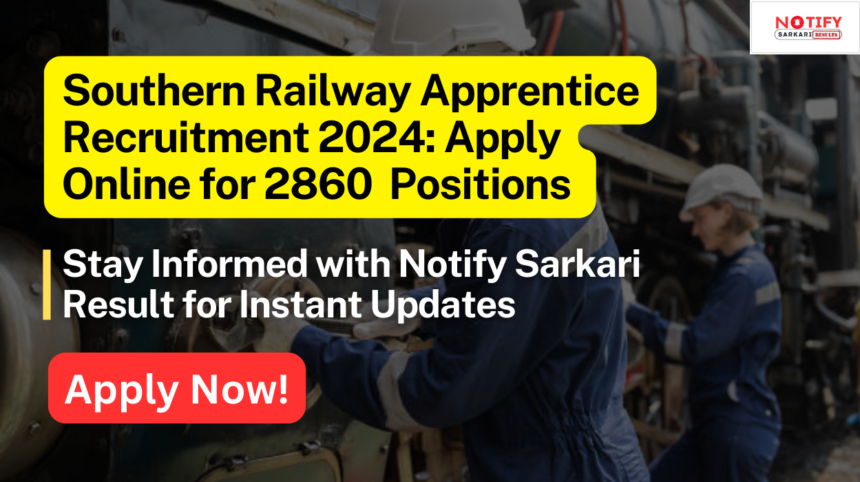 Southern Railway Apprentice Recruitment 2024