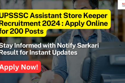 UPSSSC-Assistant-Store-Keeper-Recruitment-2024-
