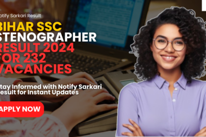 Bihar SSC Stenographer Result 2024