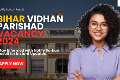 Bihar Vidhan Parishad Vacancy 2024