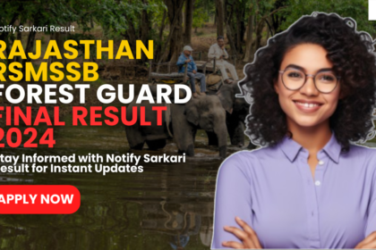 Rajasthan RSMSSB Forest Guard Final Result 2024