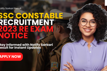 SSC Constable Recruitment 2023 Re Exam Notice