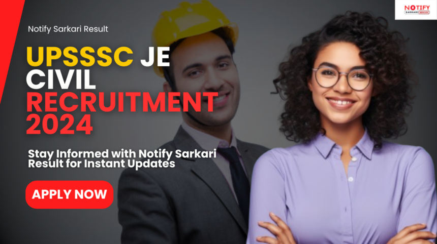 UPSSSC JE Civil Recruitment 2024