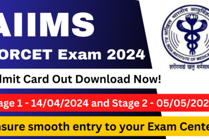 AIIMS Norcet Exam Admit card 2024 out 1