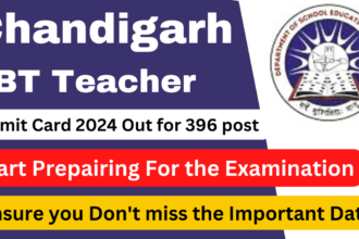 Chandigarh JBT Teacher Admit Card 2024 Out