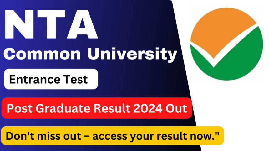 NTA CUET PG Result 2024