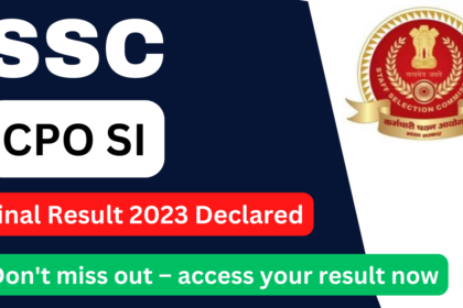 SSC CPO SI Final Result Declared